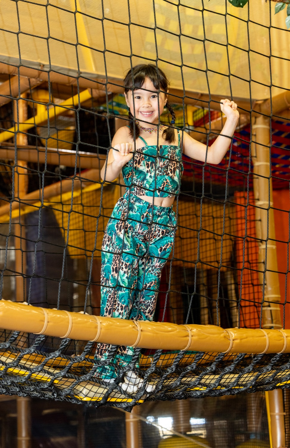Birthday girl at the play structure